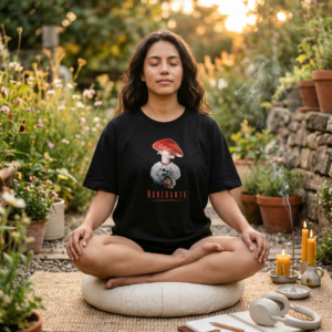 Playera oversize mujer modelo Navegante Sagrado Remedio