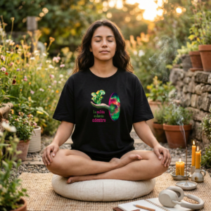 la salida es hacia adentro playera oversize mujer