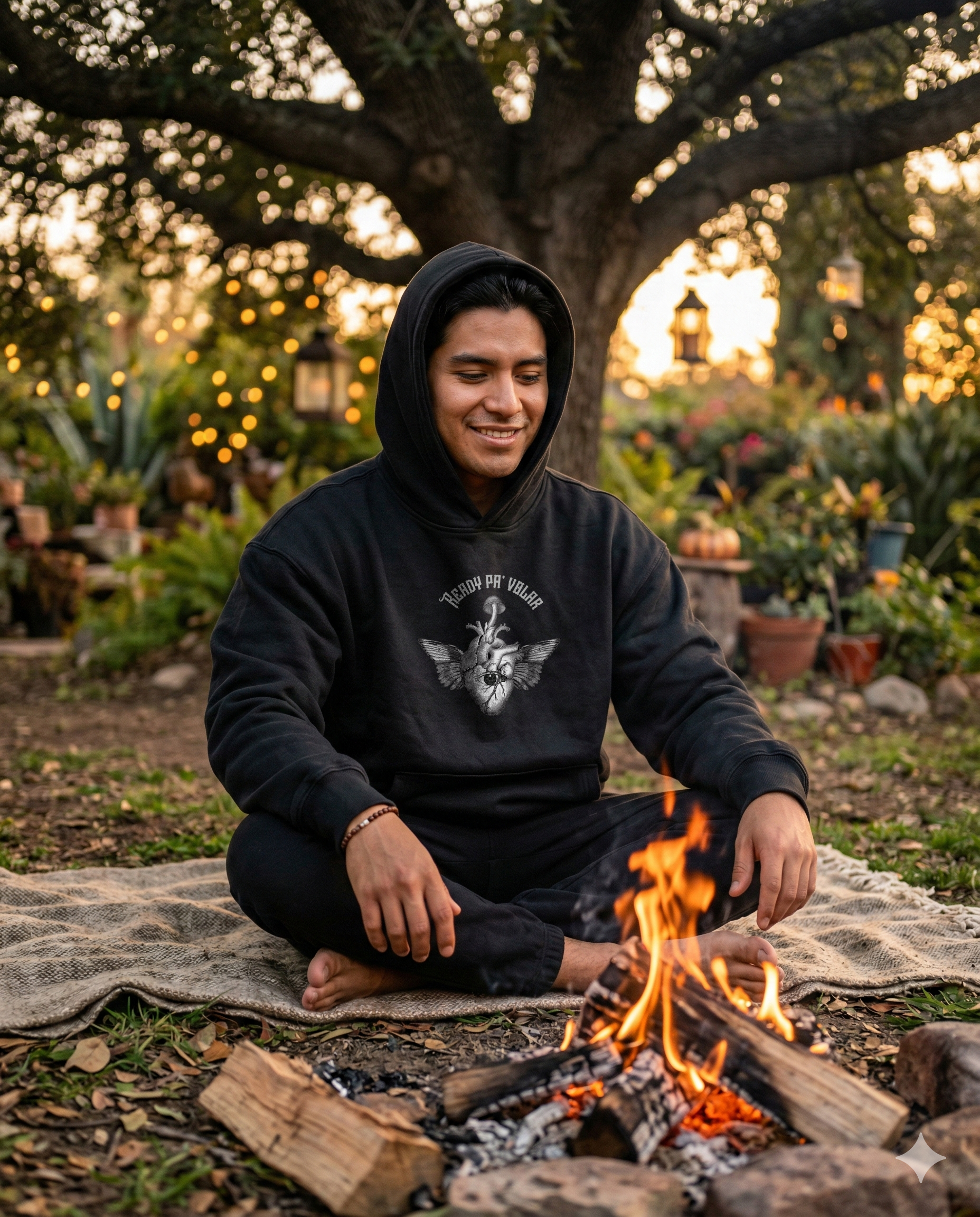 Ready pa' volar - Hoodie Oversize Hombre 3 ready pa volar hoodie oversize hombre 2